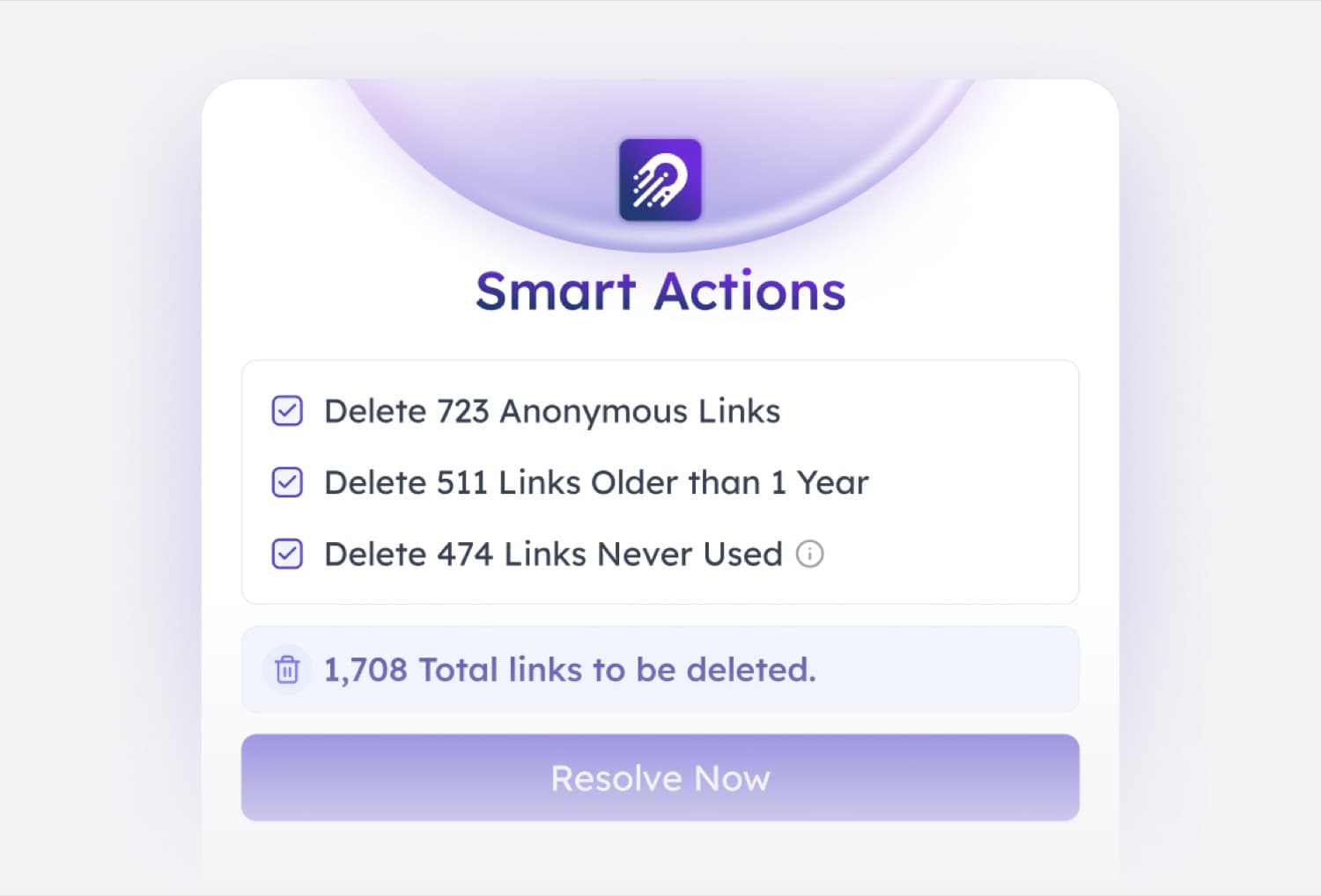 Orchestry Smart Actions bulk link remediation