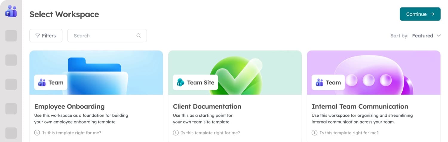 Orchestry self-service workspace request wizard