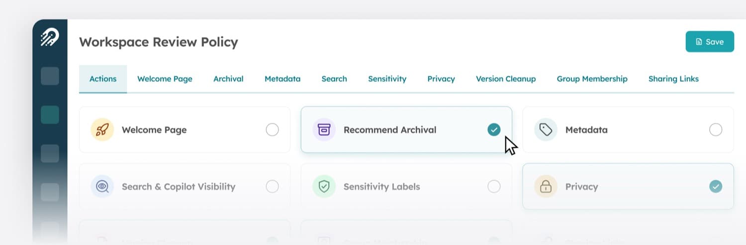 Orchestry workspace review policy configuration